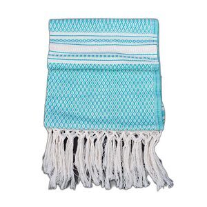 9478 Mexican Handmade Cotton Dotted Rebozo Shawl